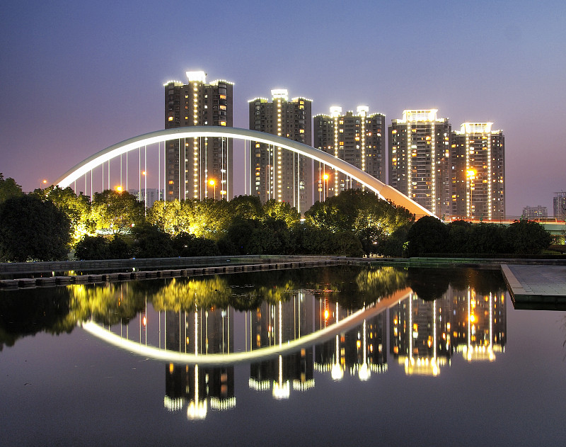 宁波市,桥,浙江省,天空,水平画幅,无人,夏天,户外,建筑结构,亚洲