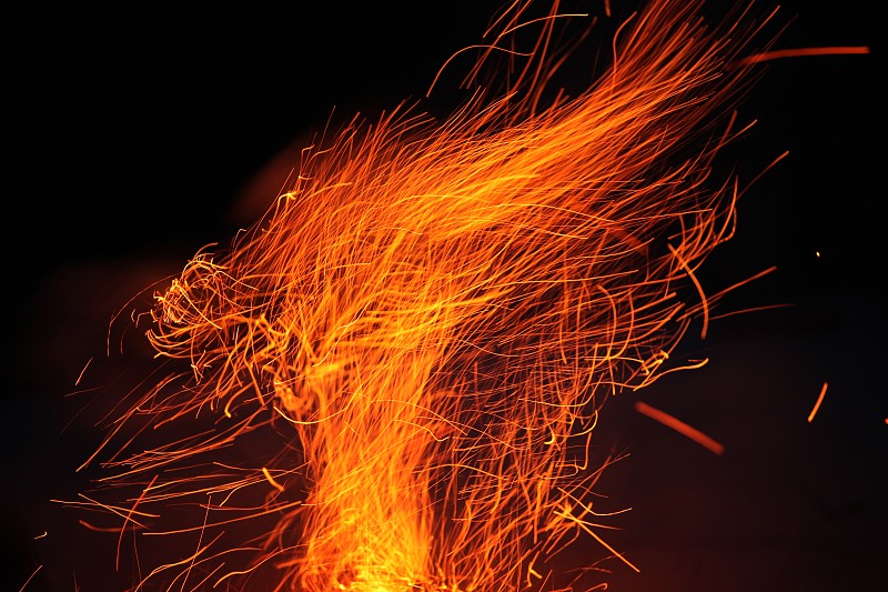 大篝火,地狱火,水平画幅,橙色,色彩鲜艳,户外,烟,红色,热,2015年