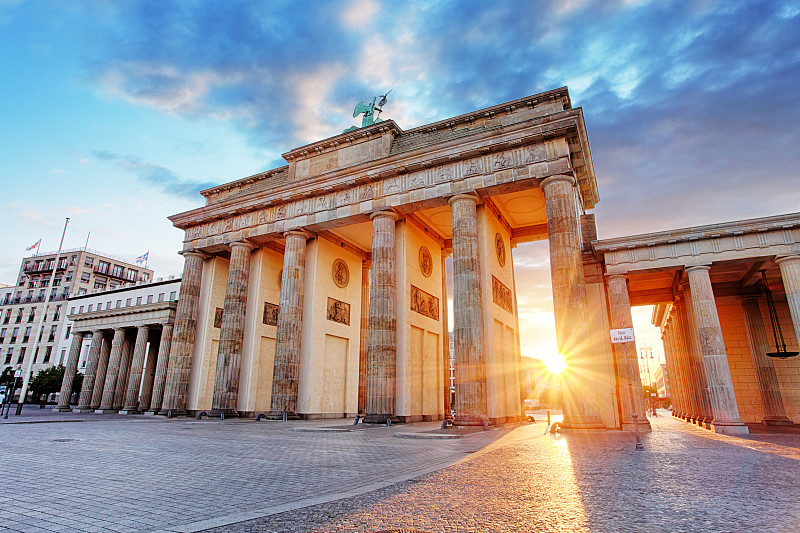柏林,勃兰登堡大门,德国,纪念碑,水平画幅,夜晚,无人,符号,勃兰登堡州,大门