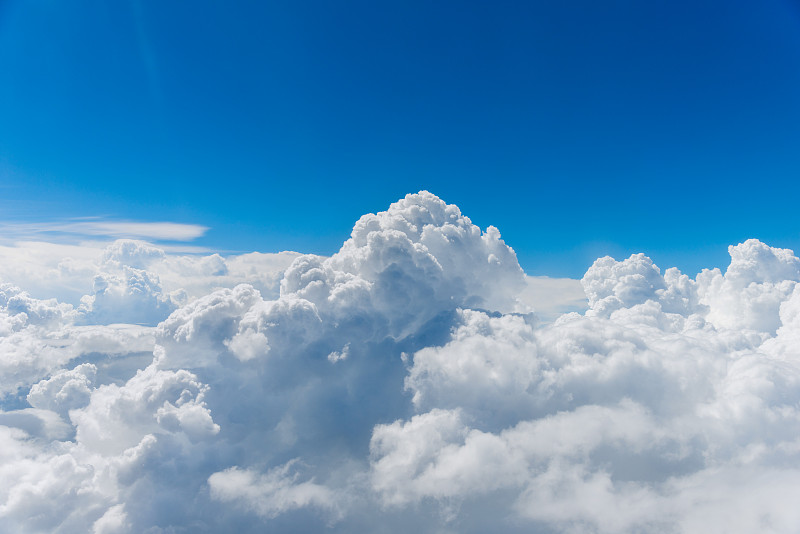 云,在上面,积雨云,多云,天堂,云景,航空业,天空,飞机,高视角