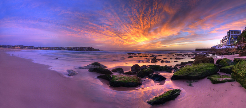 伯利海滩,水,天空,美,新南威尔士,水平画幅,沙子,早晨,夏天,户外