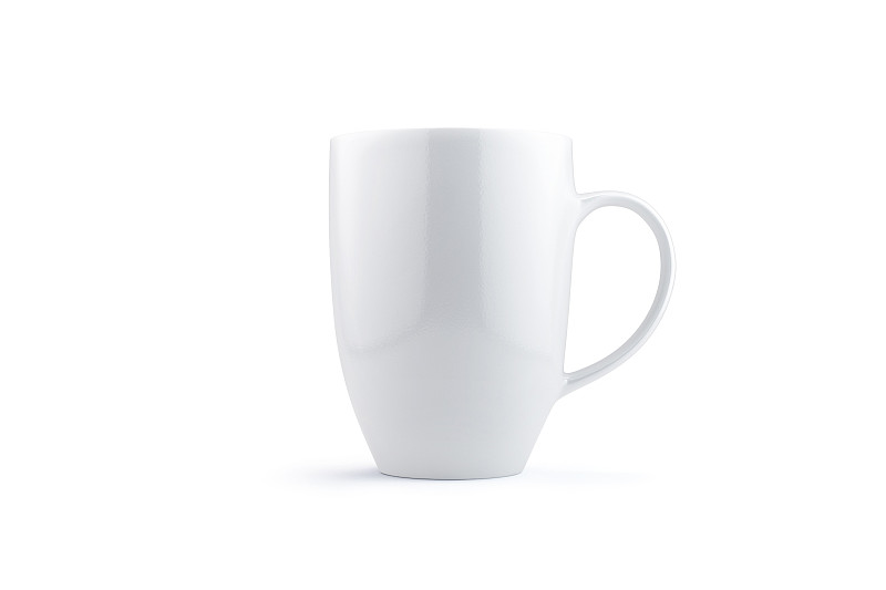 马克杯,白色,分离着色,咖啡杯,茶杯,杯,模板,咖啡,餐具,正面视角