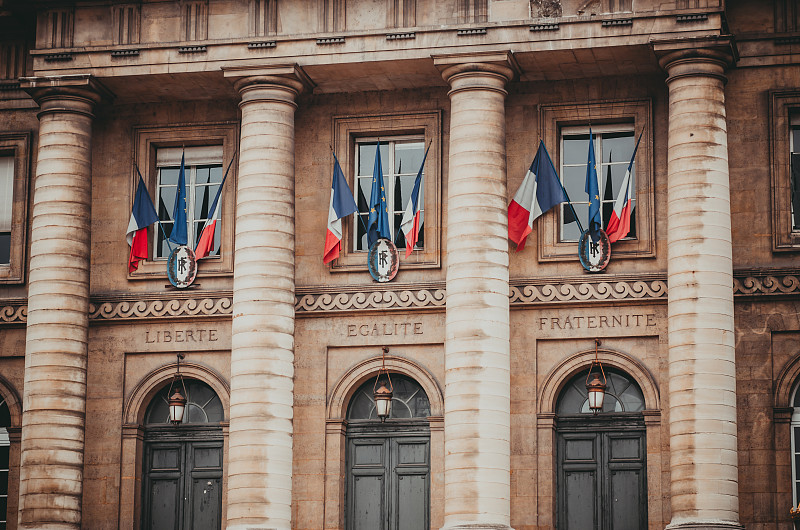 法国,巴黎,建筑物门,法院,办公室,外立面,水平画幅,符号,兄弟会,自由