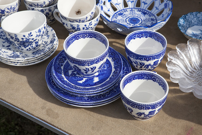 中国,瓷器,餐具,古董,陶瓷制品,茶杯,古典式,水平画幅,无人,家庭生活