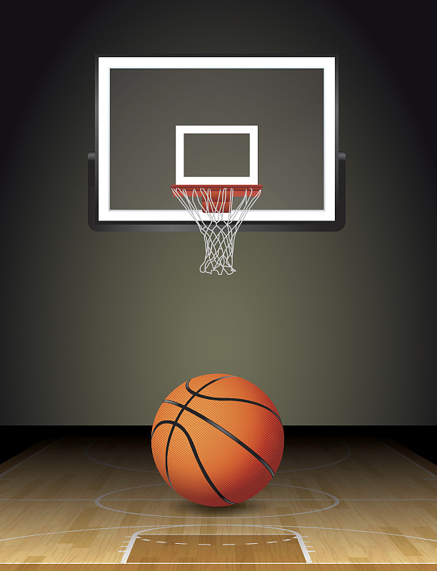 球,绘画插图,篮球框,篮球场,留白,无人,篮球,传单,球场,竞技运动