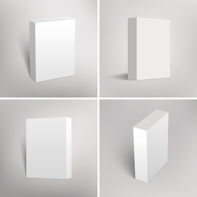 白色,空白的,盒子,计算机软件,留白,人造的,形状,绘画插图,阴影,市场营销