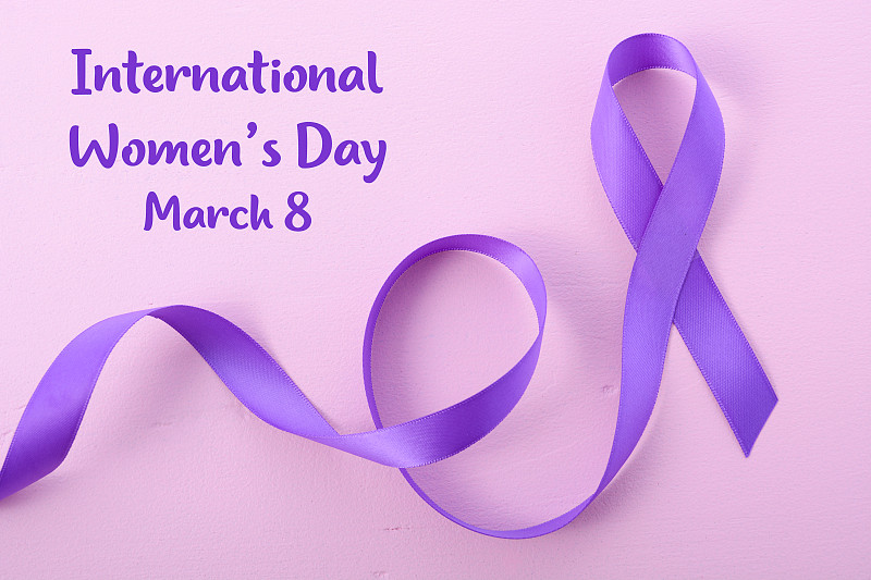 国际妇女节,符号,紫色,缎带,妇女问题,数字8,女人,水平画幅,文字,图像