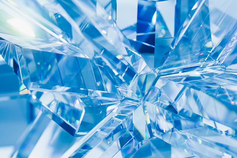 水晶,抽象,蓝色,结构关节突关节,贵重宝石,冰晶,钻石,玻璃,玻璃杯,闪亮的