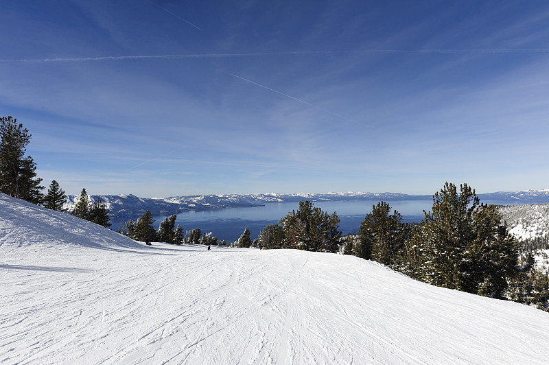 太浩湖,滑雪场,天堂,看,南太浩湖,滑雪雪橇,滑雪运动,加利福尼亚内华达山脉,空中缆车,滑雪坡