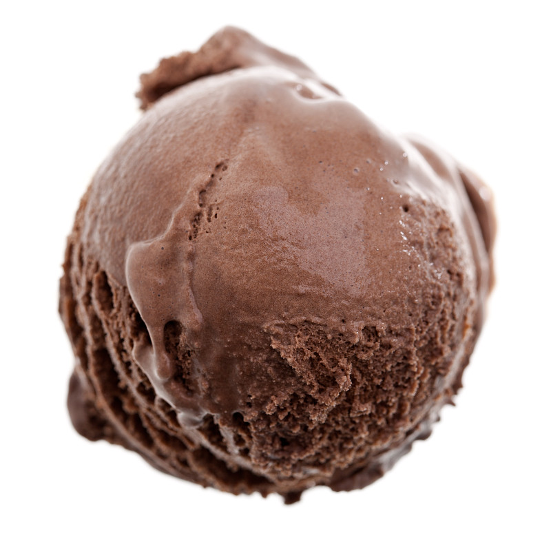 冰淇淋,黑巧克力,白色背景,分离着色,一把,巧克力冰淇淋,舀勺,果汁冰糕,球体,冰