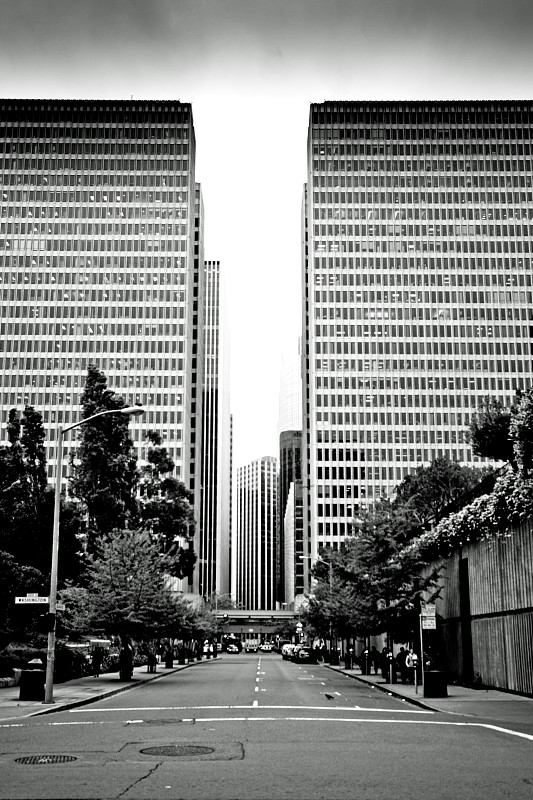 旧金山财政区,垂直画幅,选择对焦,工作场所,市区路,交通,早晨,商店,户外,都市风景