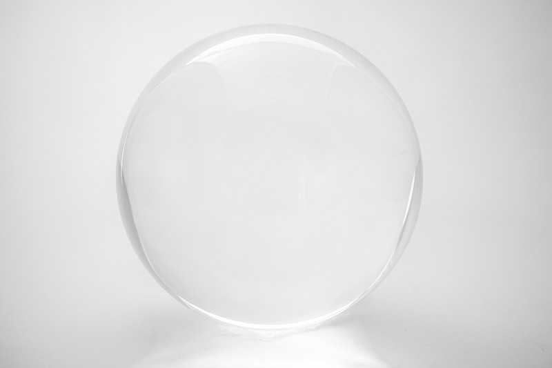玻璃杯,白色,水平画幅,无人,水晶球,金融,白色背景,摄影,算命,预测