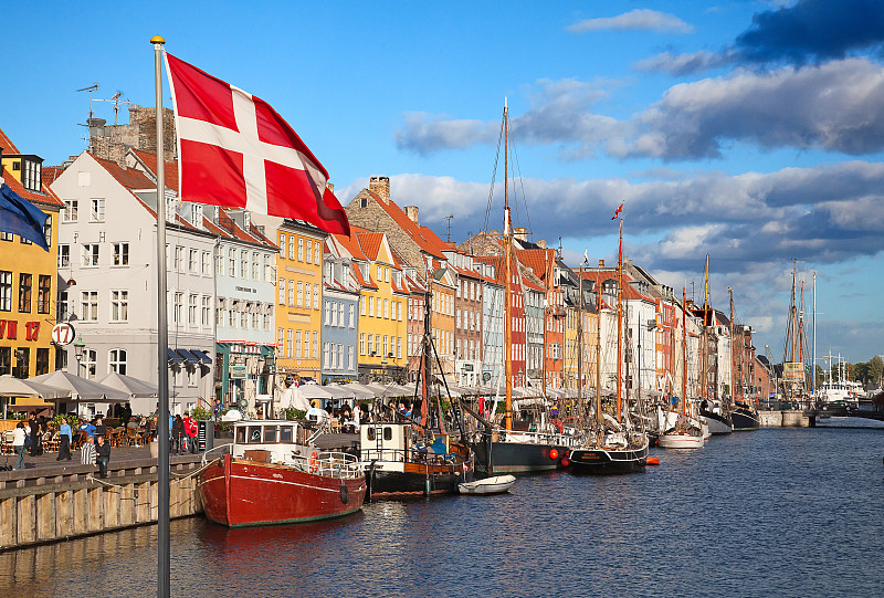 哥本哈根,哥本哈根新港,日光,白昼,居住区,夏天,丹麦,外立面,水平画幅,海港