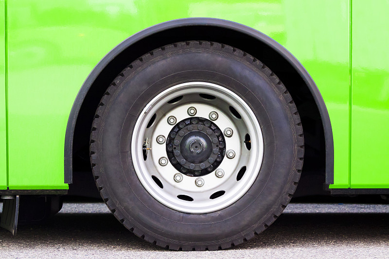 车轮,巴士,水平画幅,特写,绿色,满画幅,防尘帽,半挂式卡车,轮胎,卡车