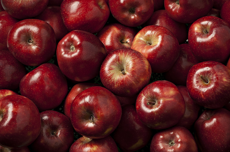 苹果,红色,熟的,水果,满画幅,饮食,水平画幅,素食,无人,有机食品