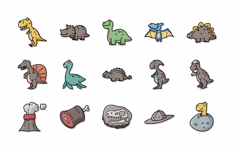 恐龙,符号,食草动物,赖氏龙,野生动物,迷惑龙,冠龙,已灭绝生物,侏罗纪,动物