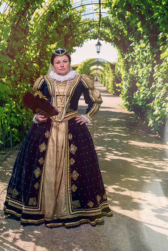 纳瓦拉,女王,法国,女人,茼蒿菊,瓦卢瓦的玛格丽特,16世纪,角色扮演,特色服装,垂直画幅
