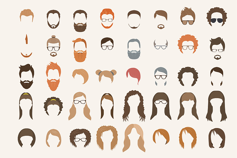 计算机图标,络腮胡子,绘画插图,性格,小胡子,卡通,男商人,经理,男性,头发