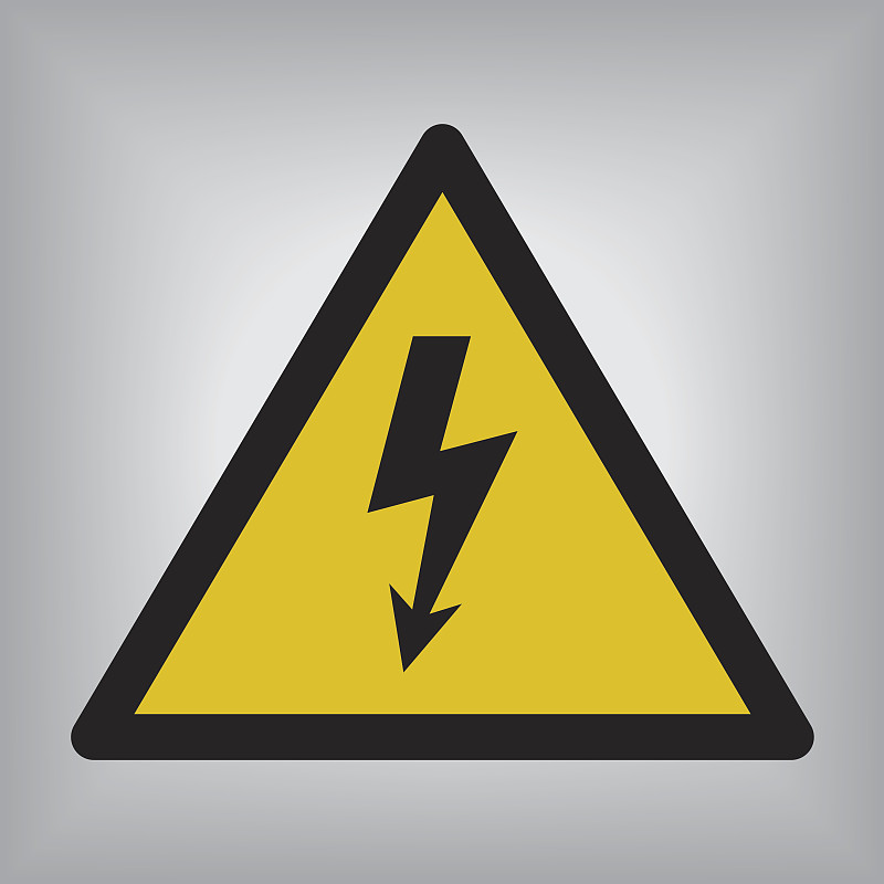 注意高压标志,电力线,危险,电,招引手势,电缆,机敏,能源,绘画插图,符号