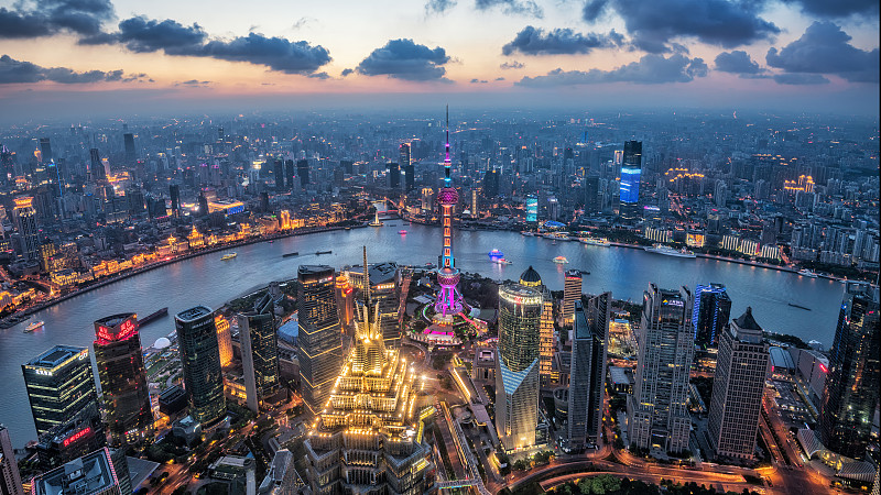 夜晚,城市,上海,天空,透过窗户往外看,当地著名景点,都市风景,现代,国际著名景点,著名景点