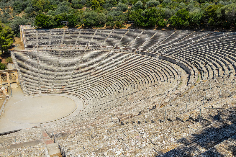 埃皮达鲁斯,剧院,希腊,远古的,埃皮达夫洛斯,阿尔戈利斯城,伯罗奔尼撒,看台,古典希腊,台阶