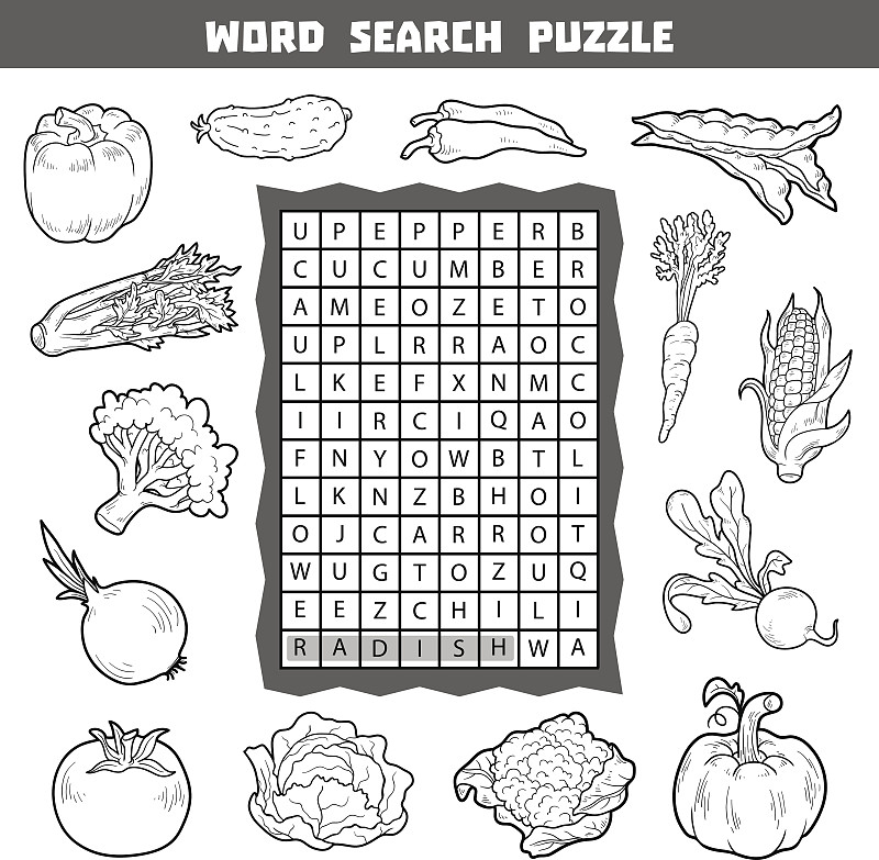 单词,纵横字谜,谜题游戏,矢量,蔬菜,彩色书,字母,胡萝卜,休闲活动,水平画幅