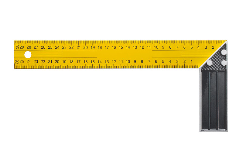 测量工具,正方形,直角,尺,毫米,厘米,水平画幅,无人,手工具,白色背景