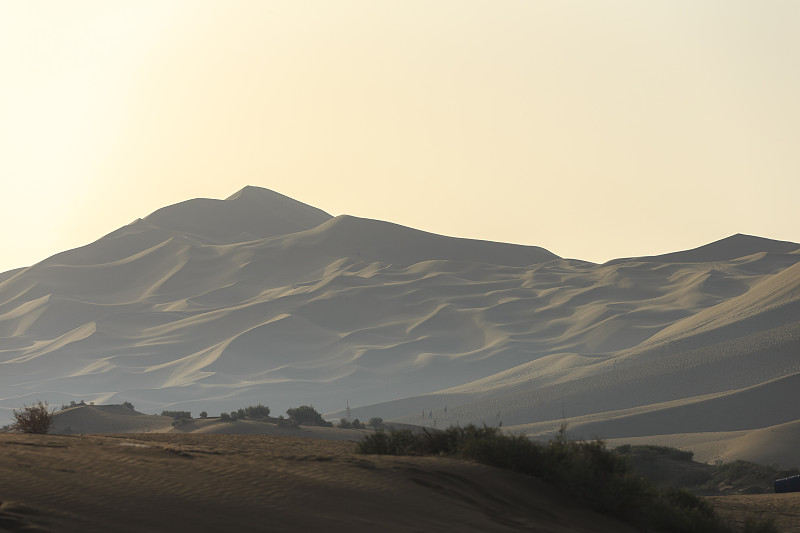 库木塔格沙漠风景区,塔克拉玛干沙漠,贴身保镖,留白,休闲活动,沙子,陆用车,干的,地平面,极端地形
