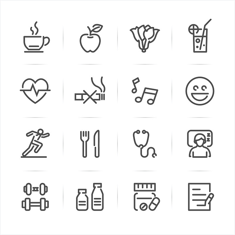 符号,美,绘画插图,健康,安眠药,果汁,营养品,咖啡,咖啡胶囊