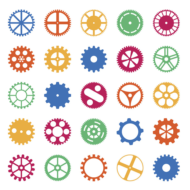 自行车齿轮,颜色,小齿轮,汽车部件,车轮,绘画插图,胶卷,组物体,方形画幅,齿轮
