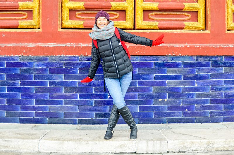 天坛,北京,青年女人,中国,道教,圆顶建筑,宝塔,宫殿,灵性,半身像