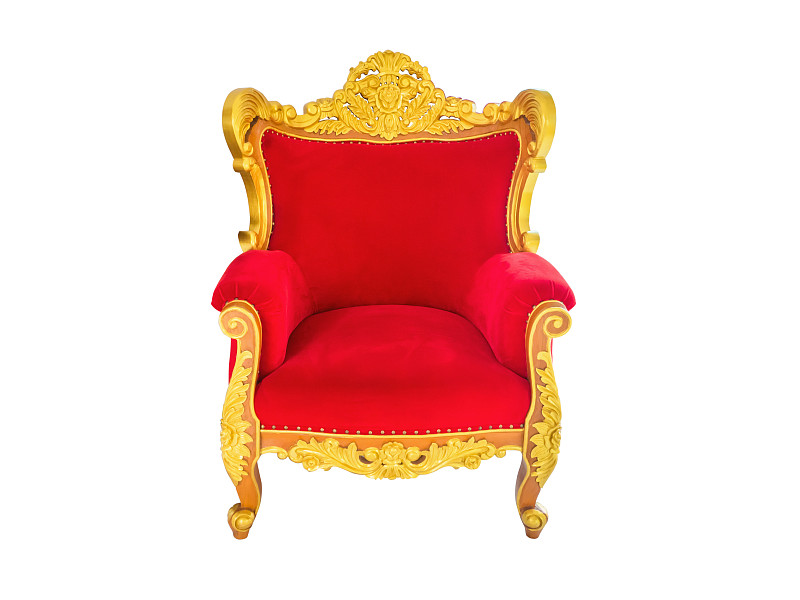 扶手椅,红色天鹅绒,黄金,古董,座位,水平画幅,椅子,符号,古老的,古典式