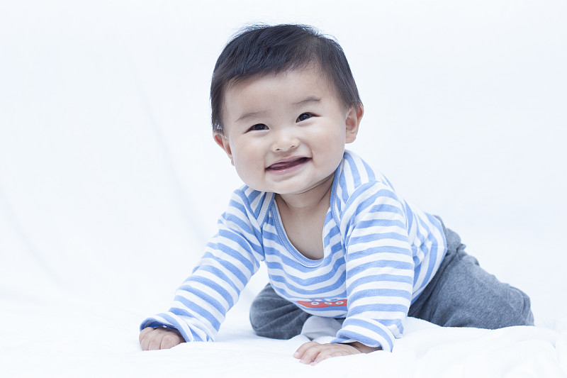 男婴,可爱的,中国人,水手服,婴儿期,仅一名男婴,仅男婴,6到11个月,水手,婴儿服装