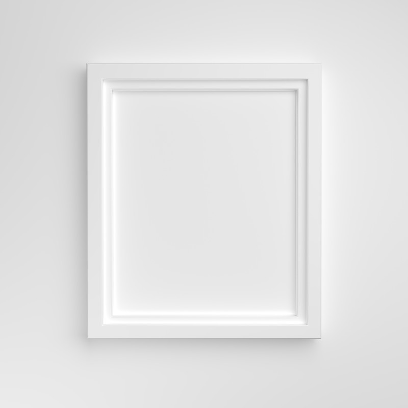 相框,白色,绘画艺术品,美术绘画,方形画幅,正方形,墙,现代,极简构图,空白的