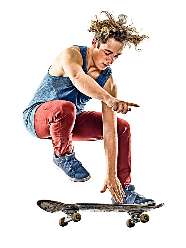 男人,滑板运动,分离着色,少年早期,垂直画幅,青少年,青春期,滑板,运动,特技