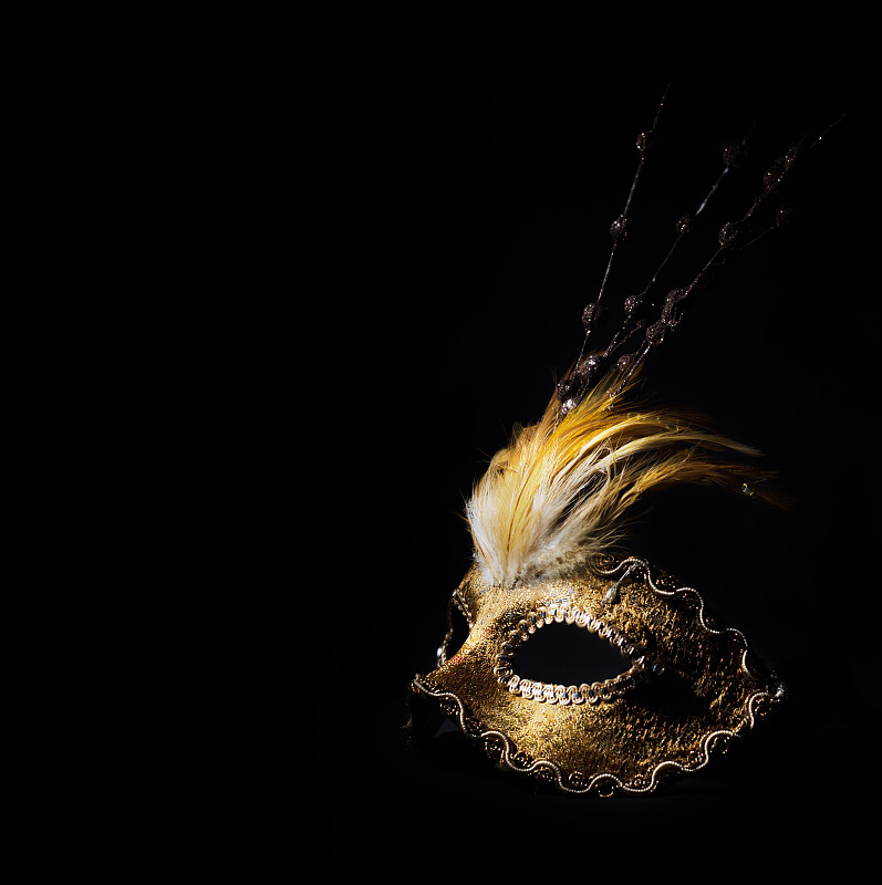 威尼斯面具,黄金,秘密,事件,暗色,怪异,球,伪饰,面具,华贵