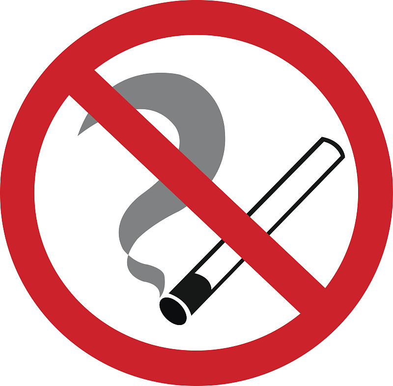 禁止吸烟记号,禁止吸烟,水平画幅,无人,烟草,绘画插图,标志,塞尔维亚,吸烟问题