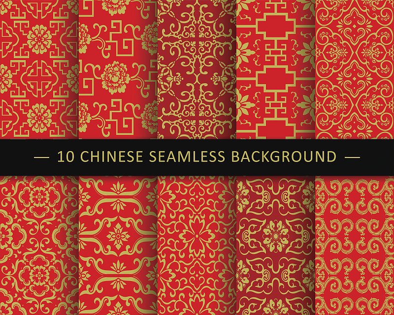 中国,式样,背景,四方连续纹样,八边形,传统,华丽的,边框,黄金,长方形