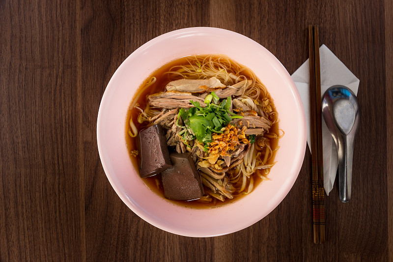 鸭子,面条,面汤,泰国食品,亚洲,肉,晚餐,菜单,健康食物,食品