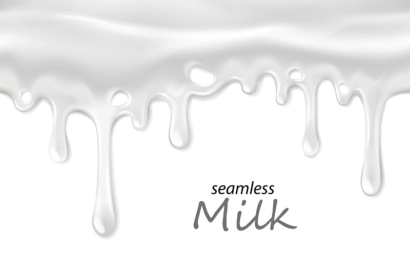 水滴,白色,牛奶,分离着色,水平画幅,无人,绘画插图,奶油,四方连续纹样,酸奶