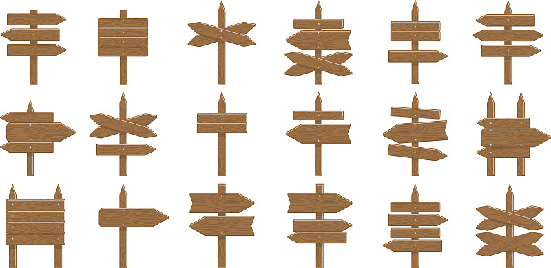 标志,木制,白色背景,动机,木桩,方向标,交通标志,合板,方向,厚木板