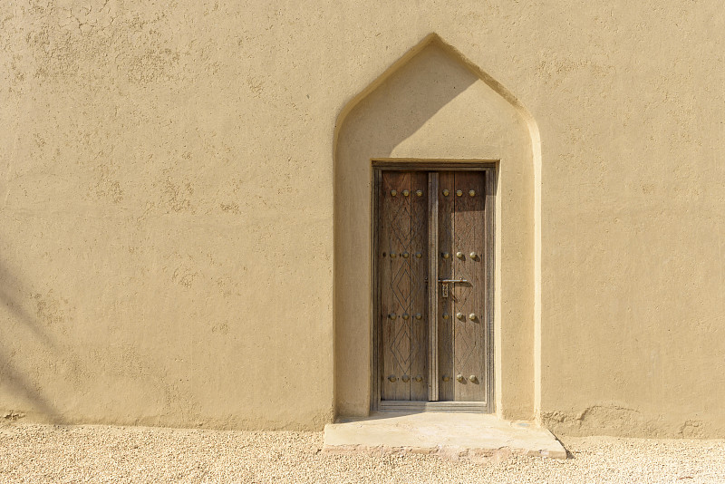 门口,开垛口,阿莱茵,城墙,阿布扎比,阿拉伯联合酋长国,远古的,传统,边框,建筑物门
