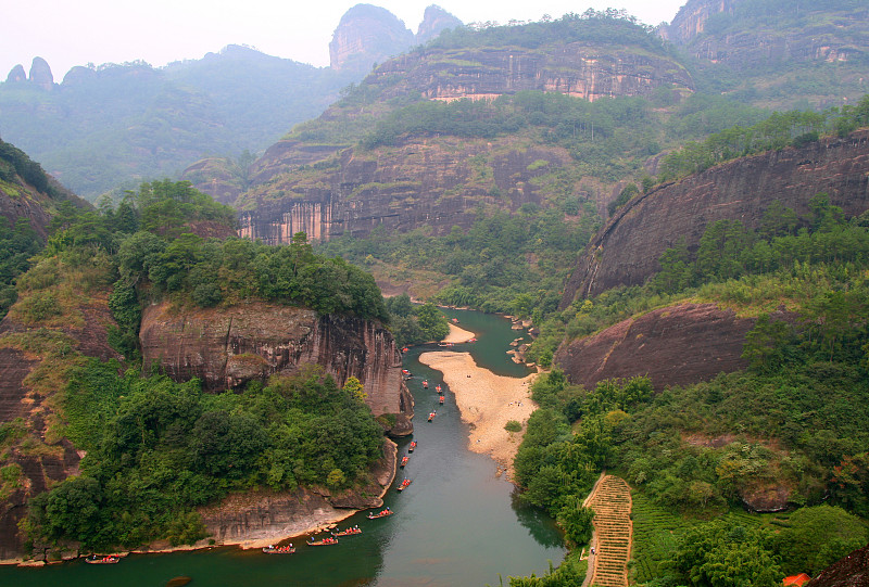 武夷山,数字9,中国,河流,五台山,用篙撑船,山西省,乌龙茶,福建省,充气筏