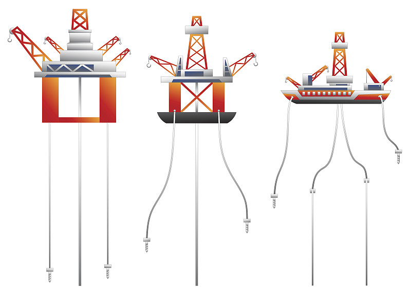 石油钻塔,矢量,钻井船,工作台,蒸馏塔,钻探设备,钻油机,石油工业,水平画幅,能源