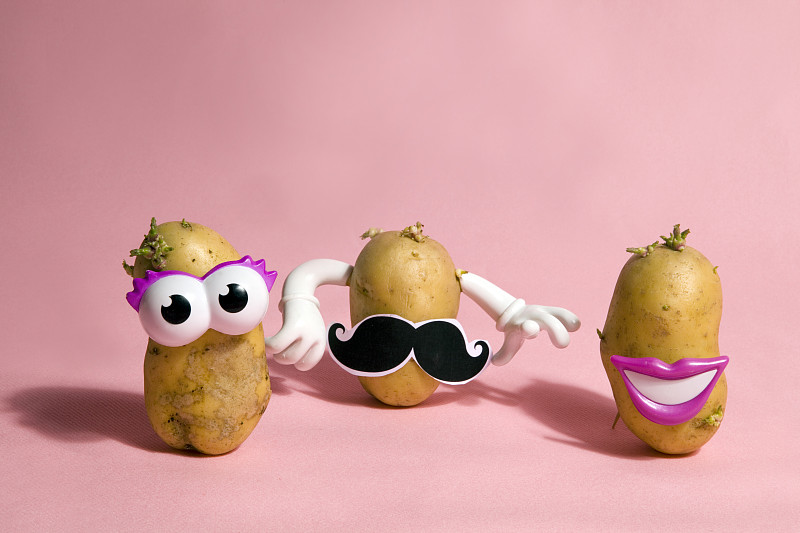 马铃薯,小胡子,古怪的,庸俗,似人脸,薯片,拟人,比利时,阴影,幽默