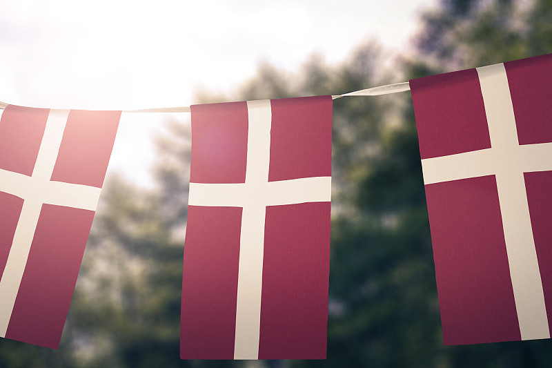 丹麦,背景,户外,悬挂的,身份,燕尾旗,白昼,概念,图像,无人