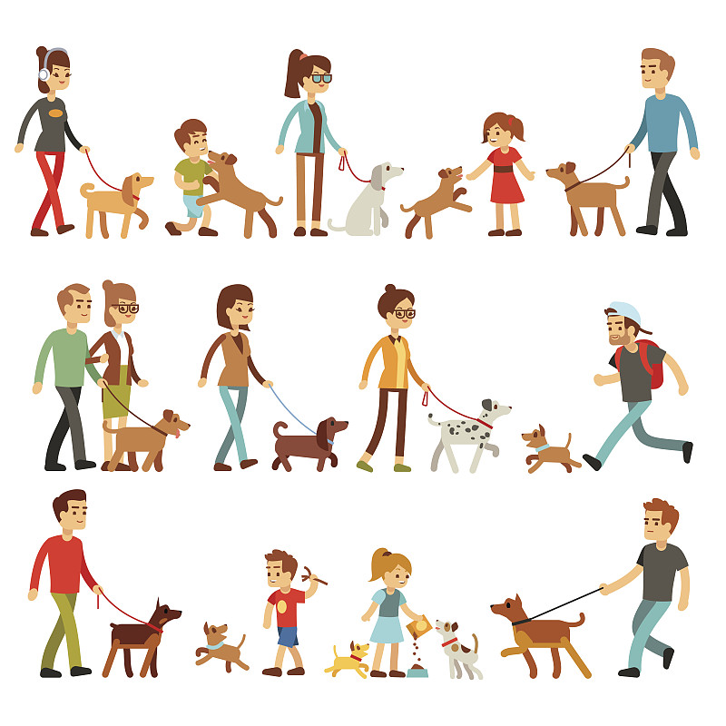 狗,宠物,进行中,幸福,女人,人,男人,儿女,家政类,小狗
