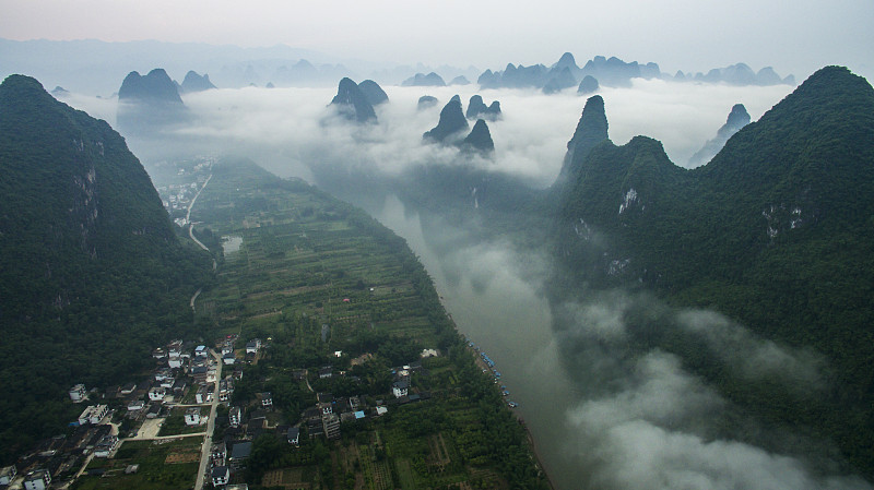 丽江,雾,蛇河,漓江,阳朔,桂林,热霾,喀斯特,商务旅行,水