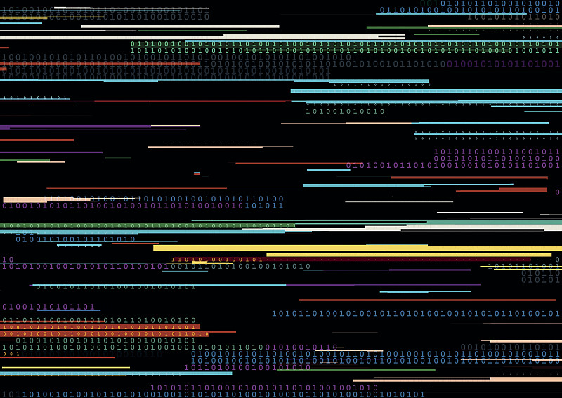 二进制码,数字1,条纹,数字,背景,垂直画幅,流线型,数字2,抽象,故障艺术风格