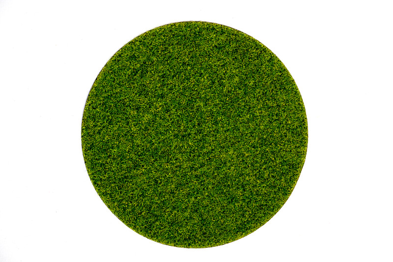 苔藓,草,圆形,绿色,人造的,盘子,白色背景,草皮,地衣,平视角